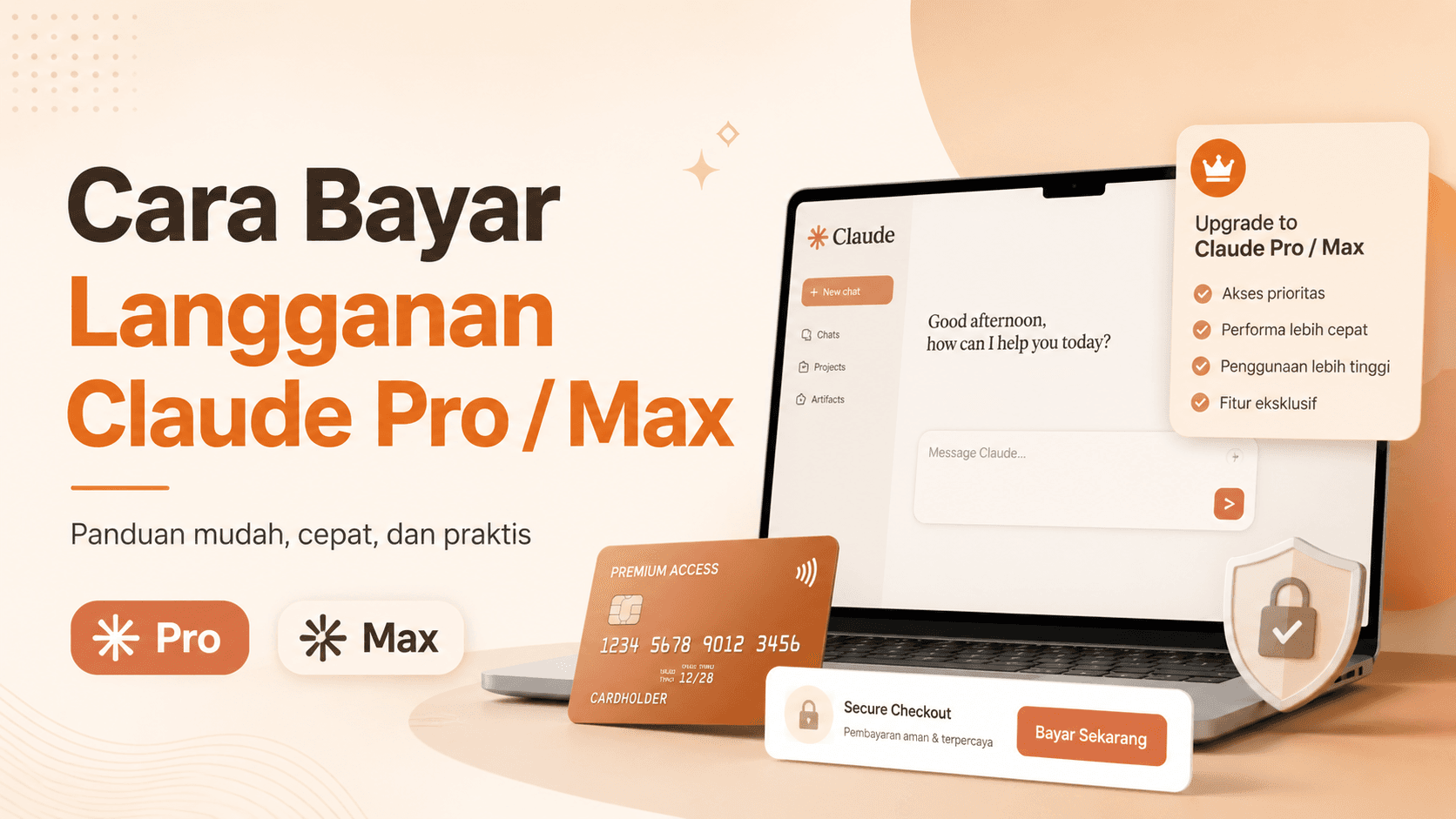 Cara Bayar Langganan Claude Pro / Max